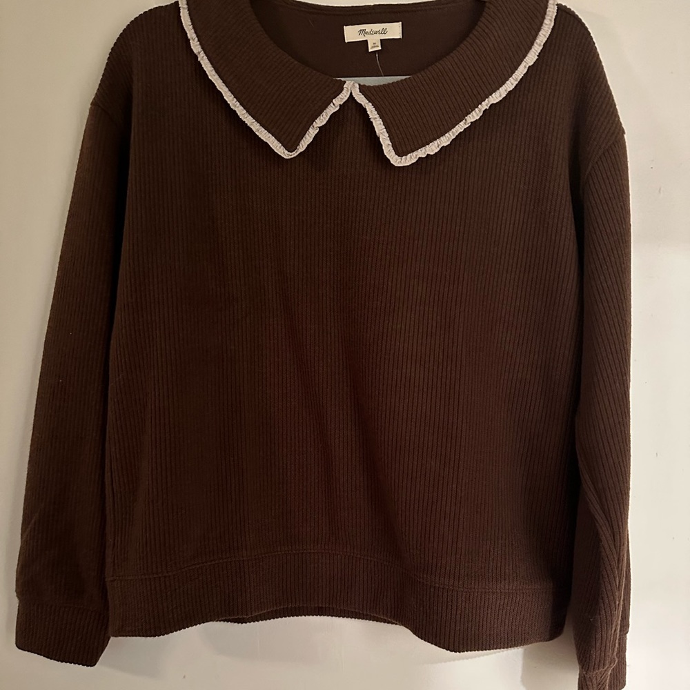 Madewell NWT Peter Pan Collared Top